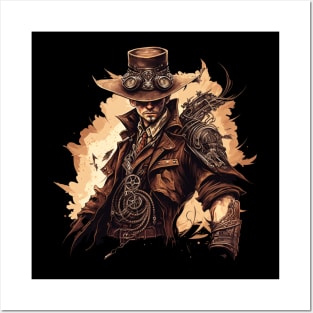 steampunk mage Posters and Art